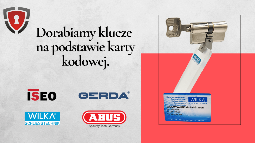Baner - dorabianie kluczyków na podstawie karty kodowej