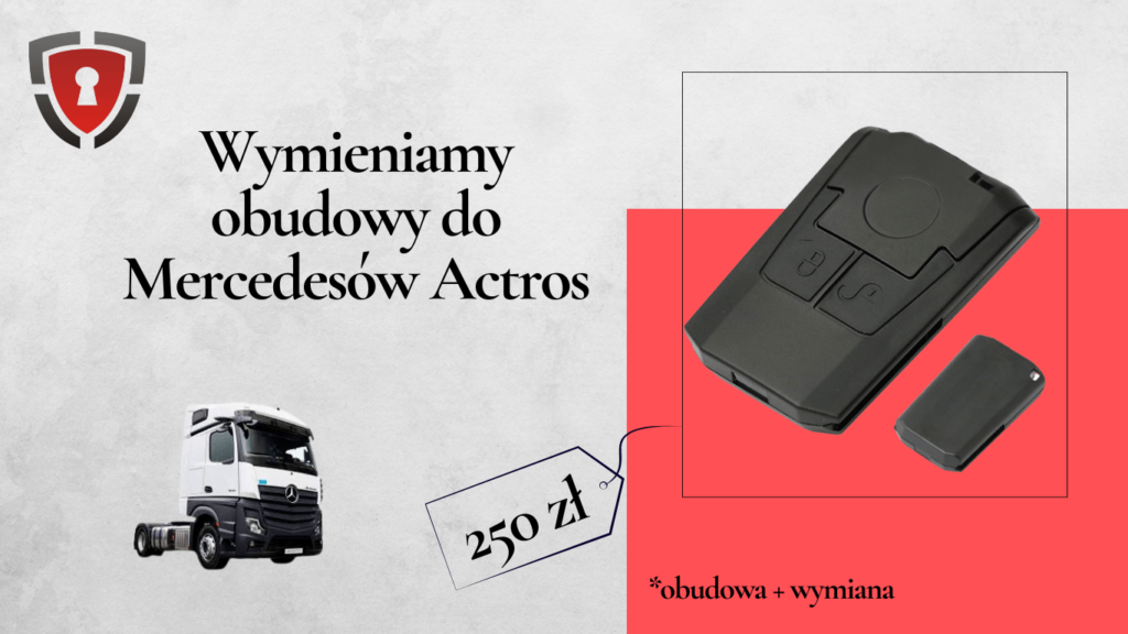 Baner - obudowy kluczyków do Mercedesa Actros zza 250 zł